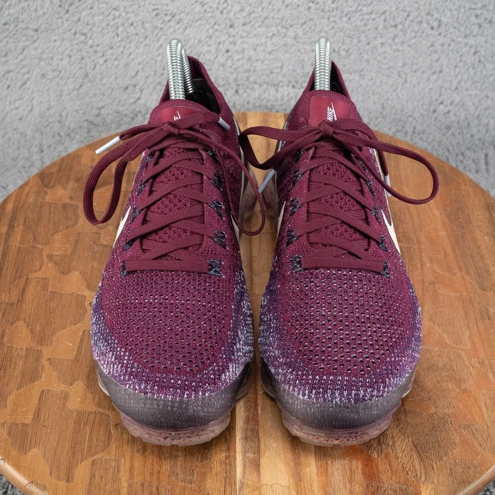 Nike Air VaporMax Flyknit Bordeaux Women's Running Shoes 2017 899472-602 SZ‎ 8.5